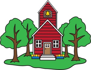 300x232 Schoolhouse Clipart Image