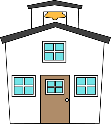 356x400 White Schoolhouse Clip Art