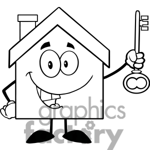 300x300 School House Clipart Black And White