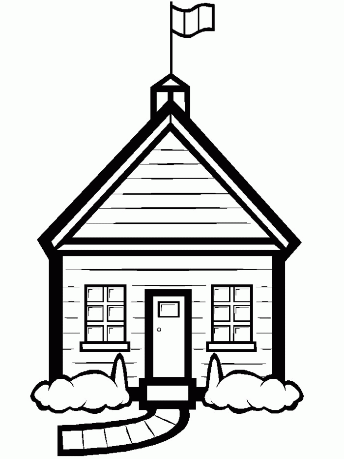 700x933 Coloring Page Of A School Building Many Interesting Cliparts