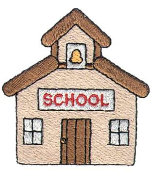 317x350 Free Clipart School House