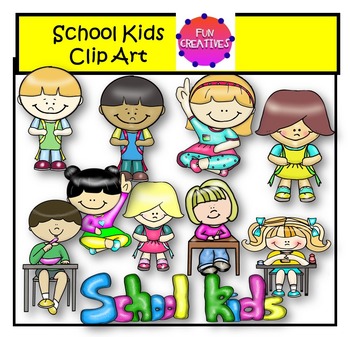 350x337 School Kids Clip Art Fun Creatives By Fun Creatives Tpt