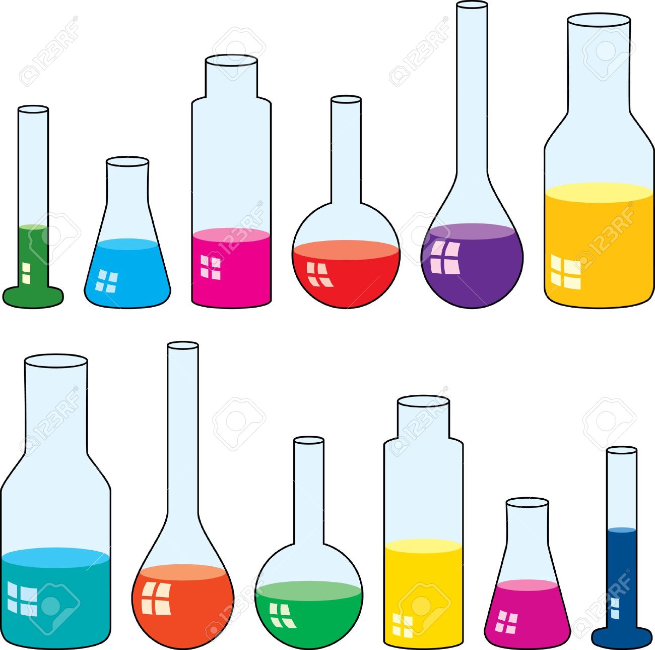 1300x1289 Clipart Of Laboratory Glassware Royalty Free Cliparts, Vectors