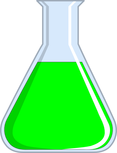 456x596 Green Clipart Beaker