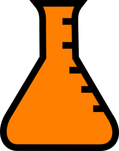 234x298 Orange Science Flask Clip Art