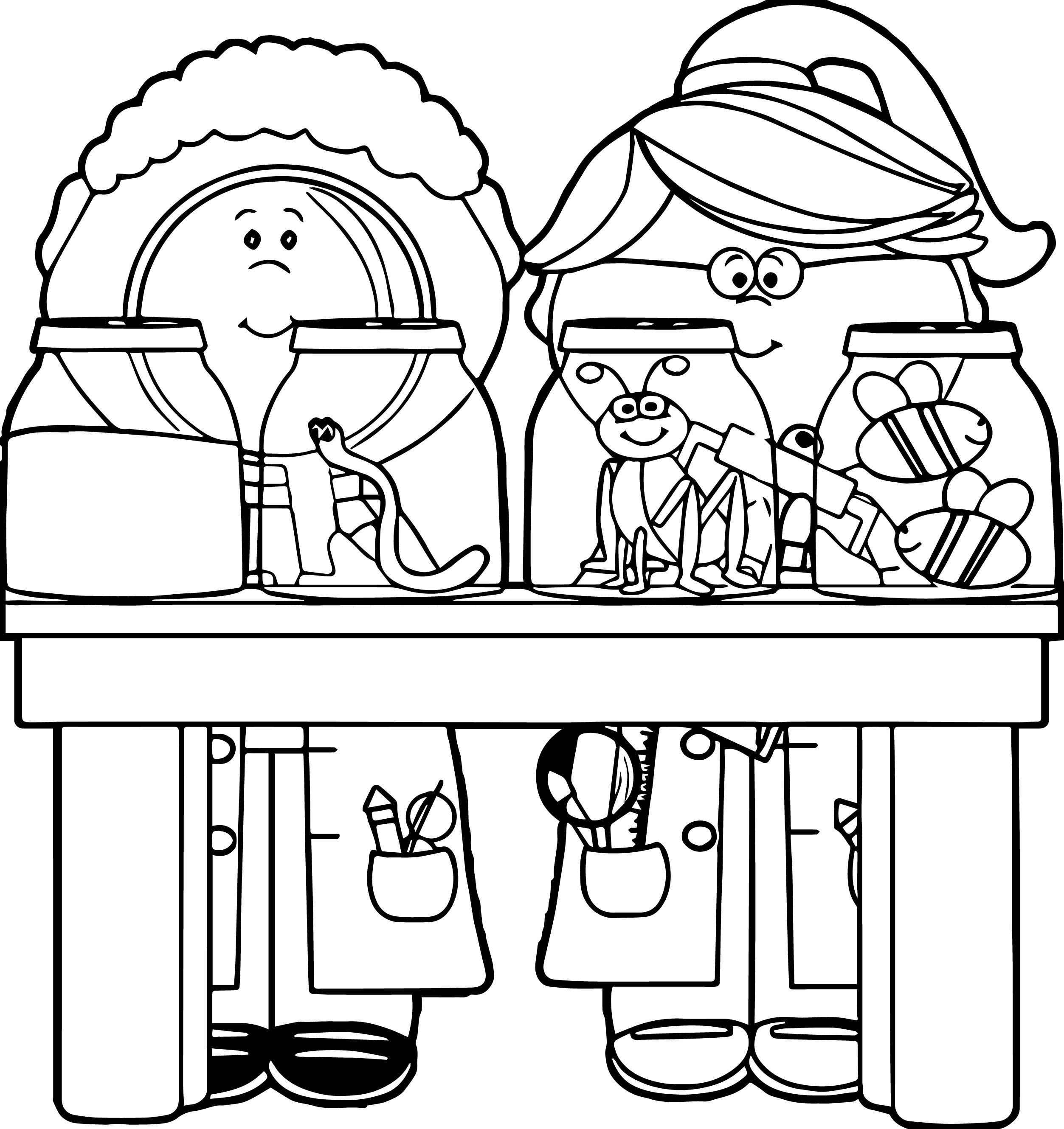 2506x2660 Science Clipart For Kids Black And White