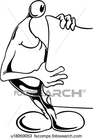 316x470 Clipart Of , Alien, Announcement, Cartoon, Science Fiction, Wacky