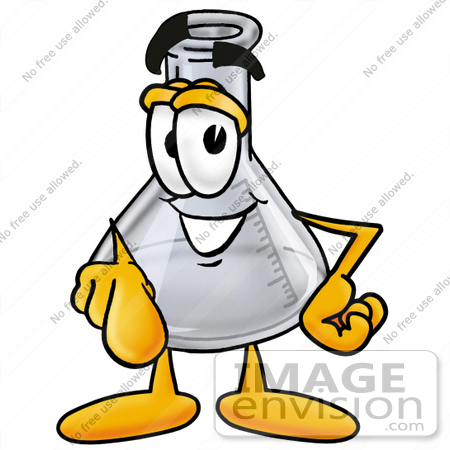 450x450 Clip Art Graphic Of A Laboratory Flask Beaker Cartoon Character