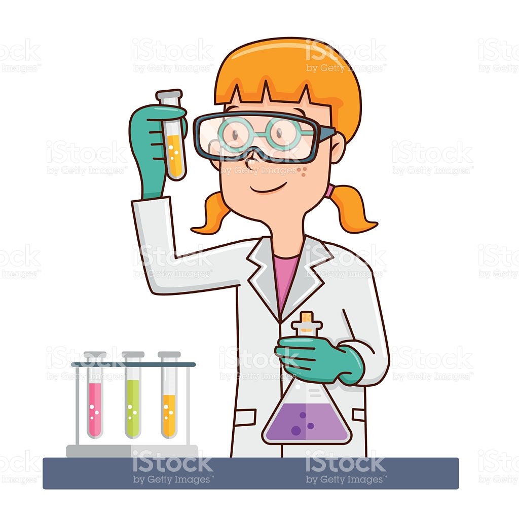 1024x1024 Laboratory Clipart Female Scientist
