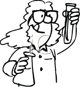 323x350 Royalty Free Scientist Clipart