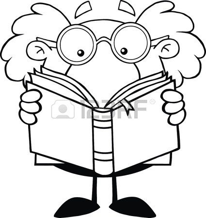 425x450 Black And White Mad Scientist Or Professor In The Laboratory