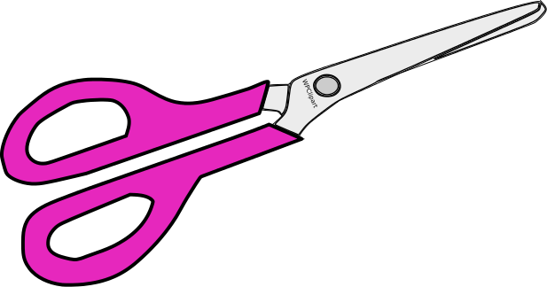 617x324 Pink Clipart Scissors