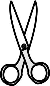 174x297 Black Amp White Scissors Clip Art