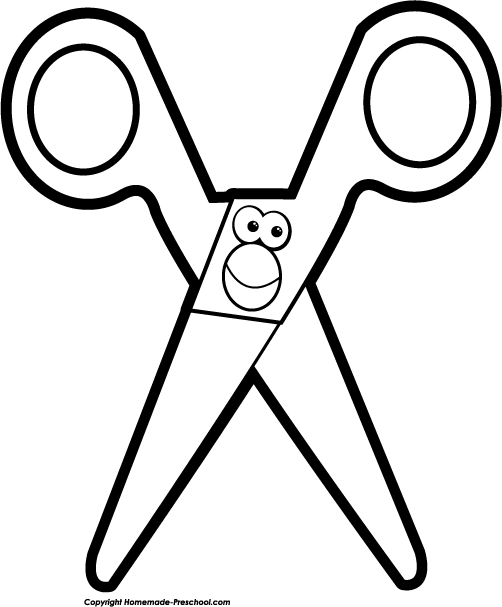 502x607 Scissors Black And White Dromhfj Top Clip Art