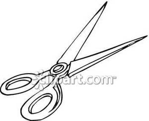 300x245 School Scissors Clipart Black And White Clipart Panda