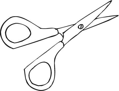 480x368 Scissors Coloring Page Free Printable Coloring Pages