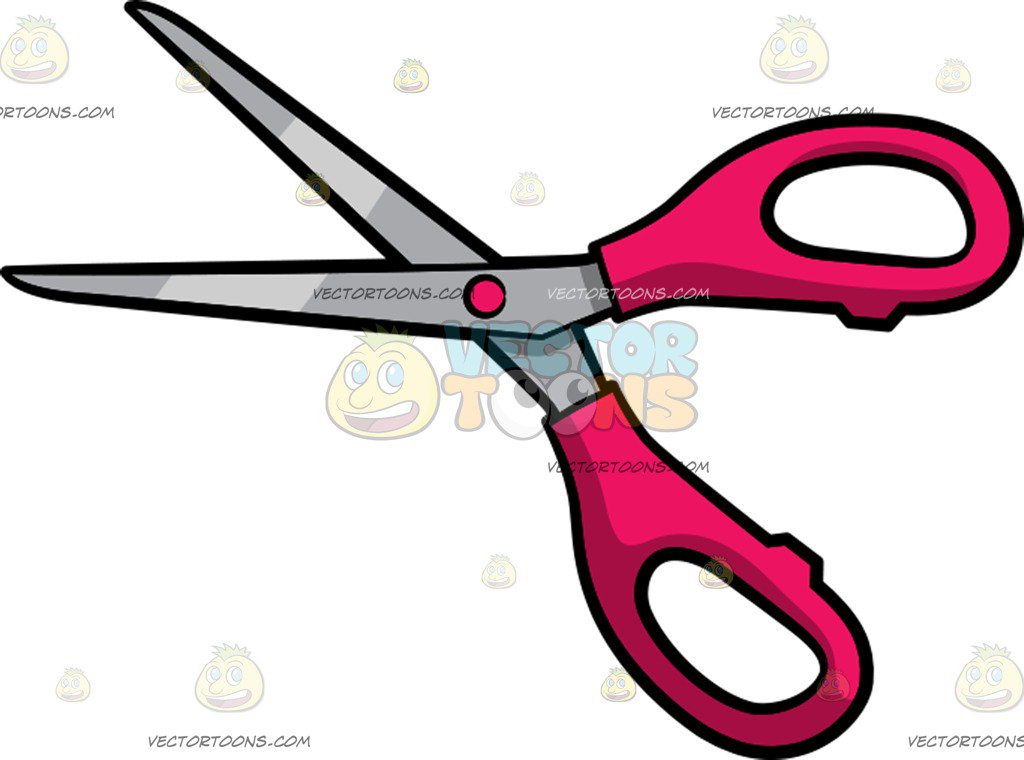 Scissors Cartoon Clipart