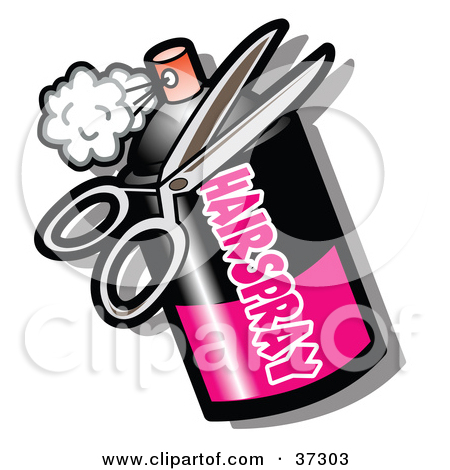 450x470 Hair Scissors Clip Art A Pair Scissors By A Bottle