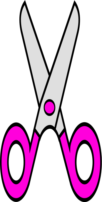347x684 Scissors Clip Art Pink