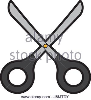 300x329 Black Icon Scissors Cartoon Stock Vector Art Amp Illustration