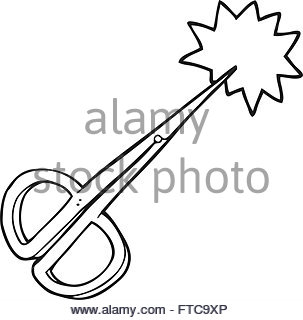 303x320 Cute Black Scissors Cartoon Stock Vector Art Amp Illustration