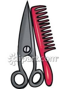 225x300 Hair Scissors And Comb Clip Art Clipart Panda