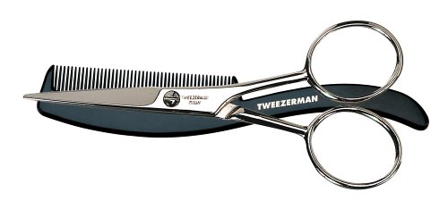 500x234 Tweezerman His Moustache Scissors With Comb