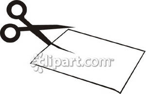 300x193 Cutting Paper Clipart 2000323