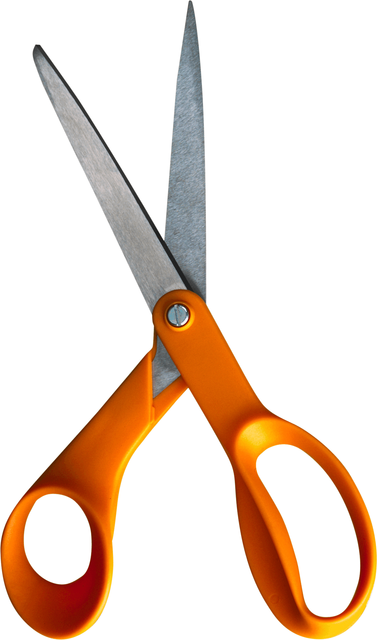 1243x2107 Orange Paper Scissors Transparent Png