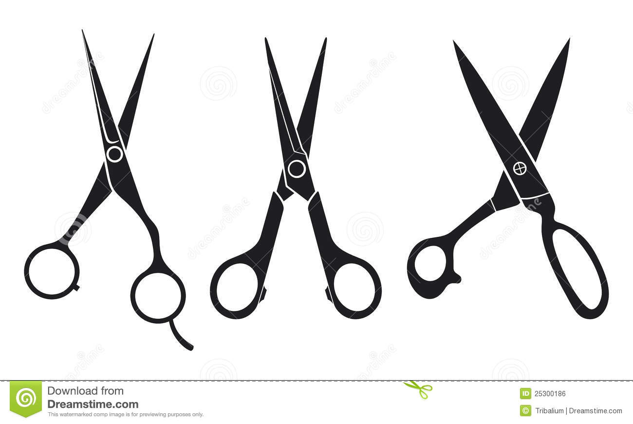 1300x870 Salon Scissors Clipart