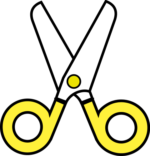 480x500 Scissors Clipart
