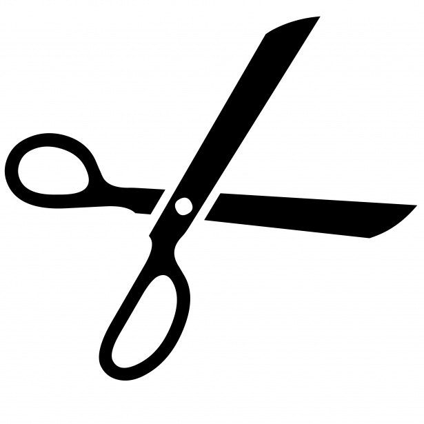 615x615 Black Scissors Free Stock Photo