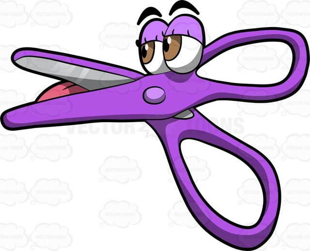640x518 A Kids Scissors Cartoon Cartoon Clipart