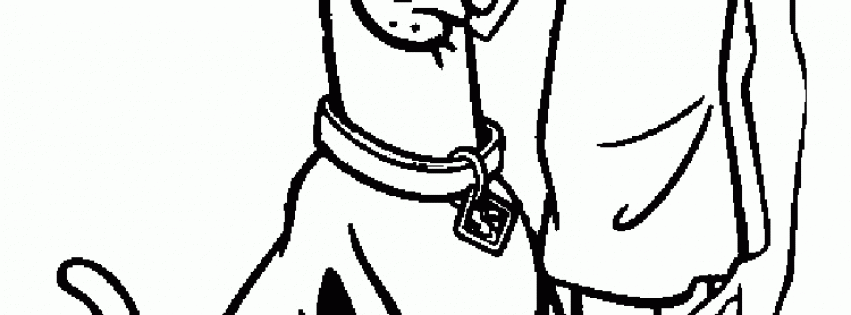 851x315 Scooby Doo Colouring Pages Timykids
