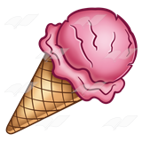 160x160 Abeka Clip Art Ice Cream Pink Ice Cream Scoop
