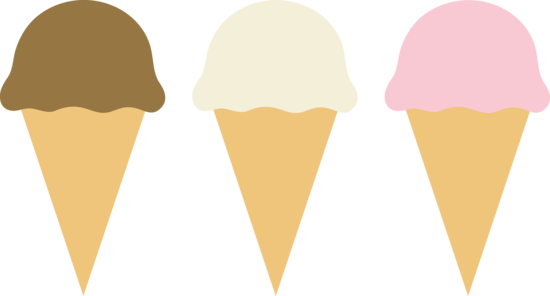 550x296 Three Ice Cream Cones