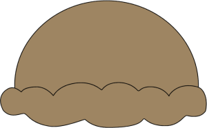 300x186 Chocolate Ice Cream Scoop Clip Art