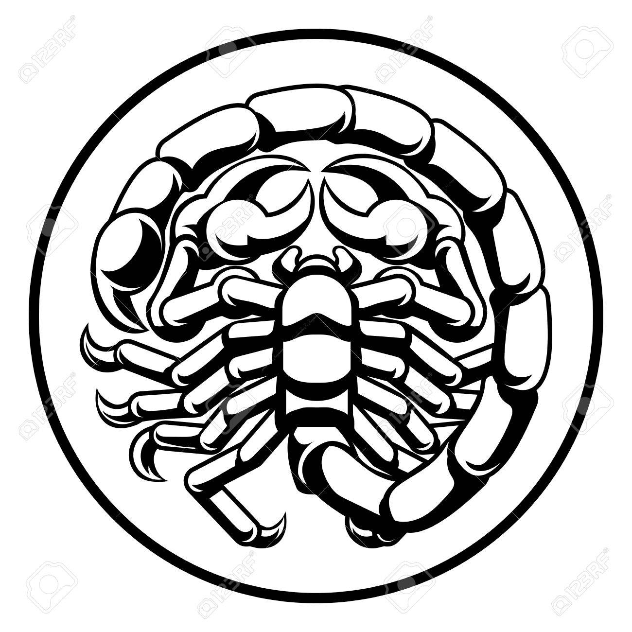 1300x1300 Scorpio Scorpion Horoscope Zodiac Sign Royalty Free Cliparts