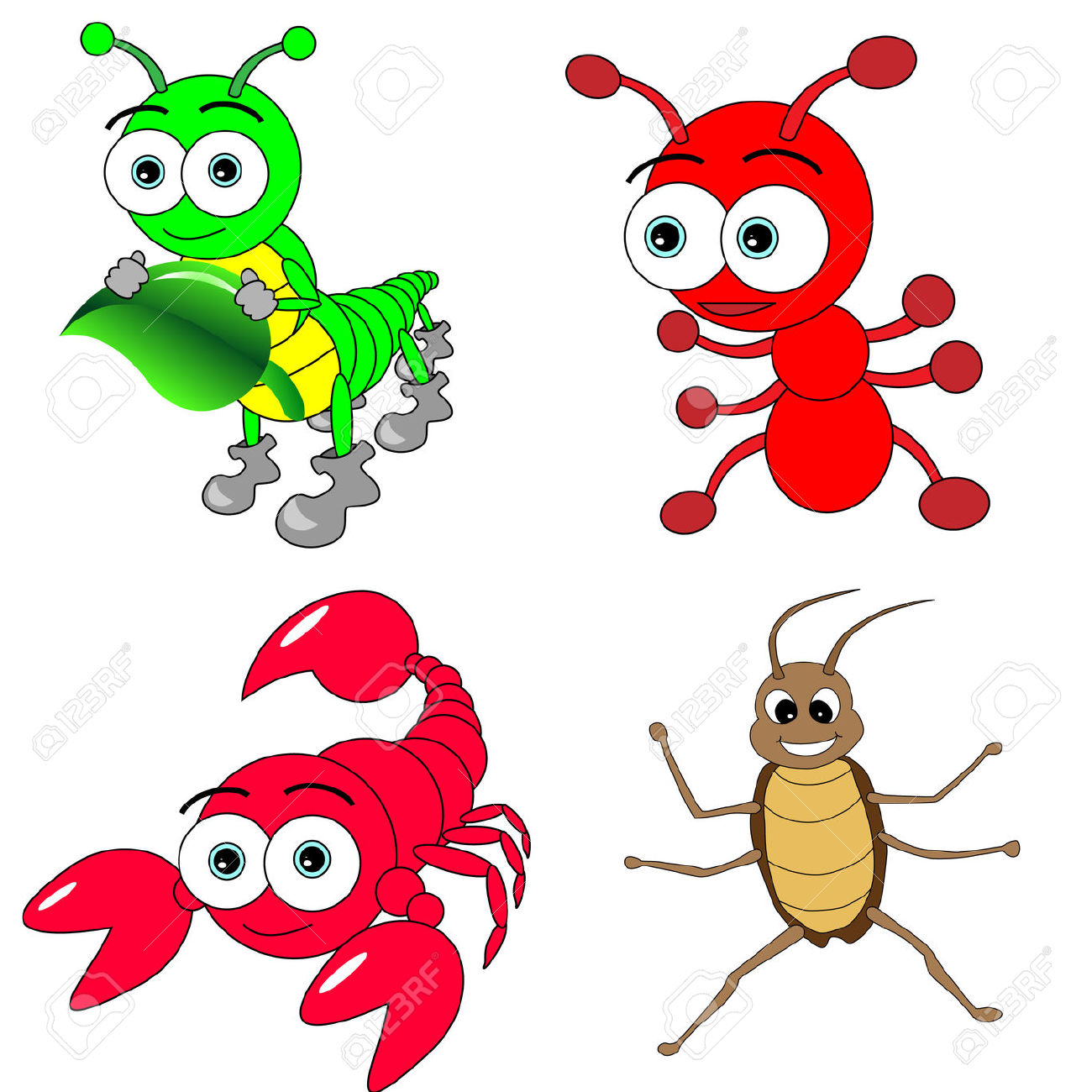 1300x1300 Scorpion Clipart Green Bug