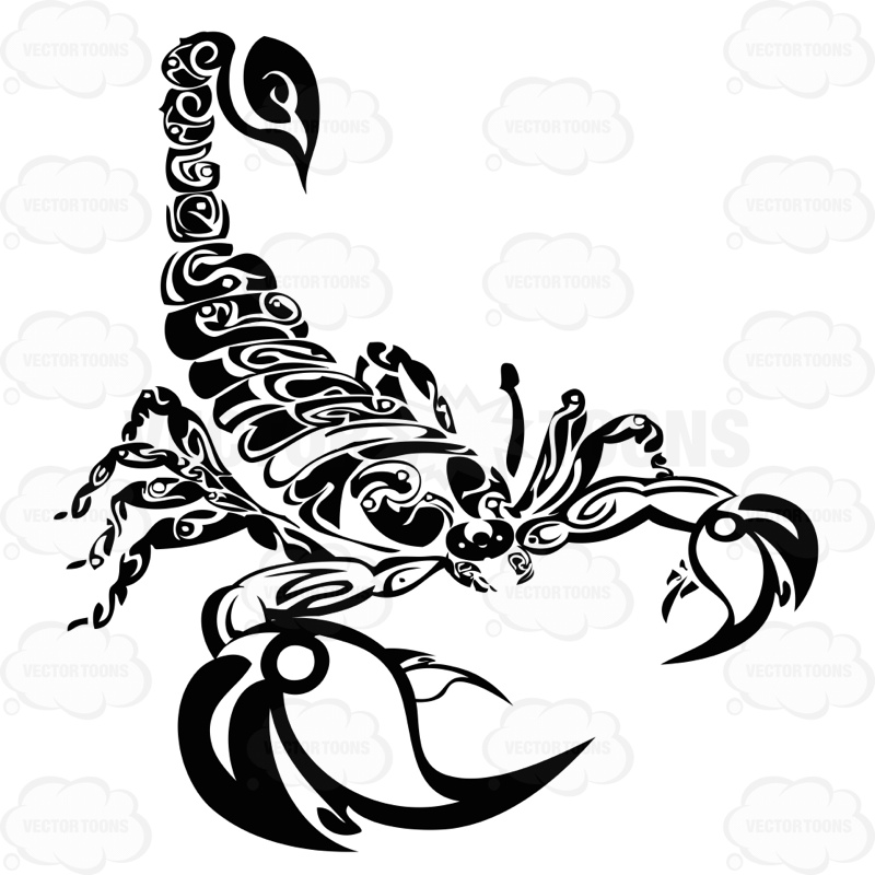 800x800 Zodiac Symbol For Scorpio Cartoon Clipart