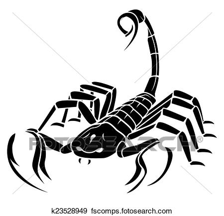 450x434 Clip Art Of Scorpion Mascot Tattoo K23528949