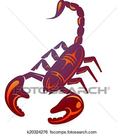 432x470 Clip Art Of Scorpion K20324276