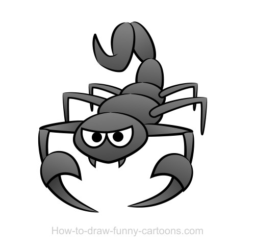 500x486 Drawings Of Scorpions (Sketching + Vector)