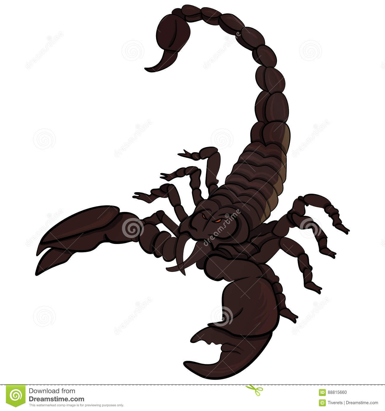 1300x1390 Scorpion Clipart Mascot