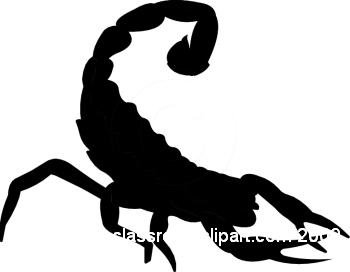 350x272 Scorpion Clipart Silhouette