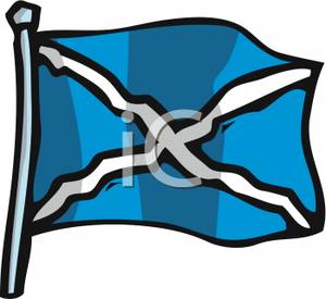 300x275 Scottish Flag Clipart