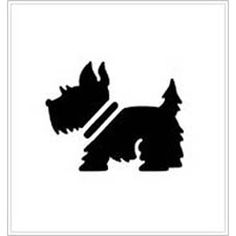 236x236 Scottish Terrier Dog With Bow