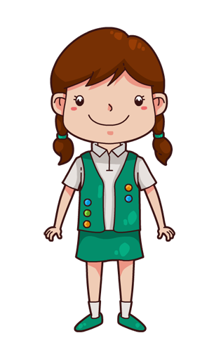 305x511 Star Scout Clipart