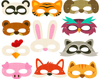 340x270 Animal Mask Clipart