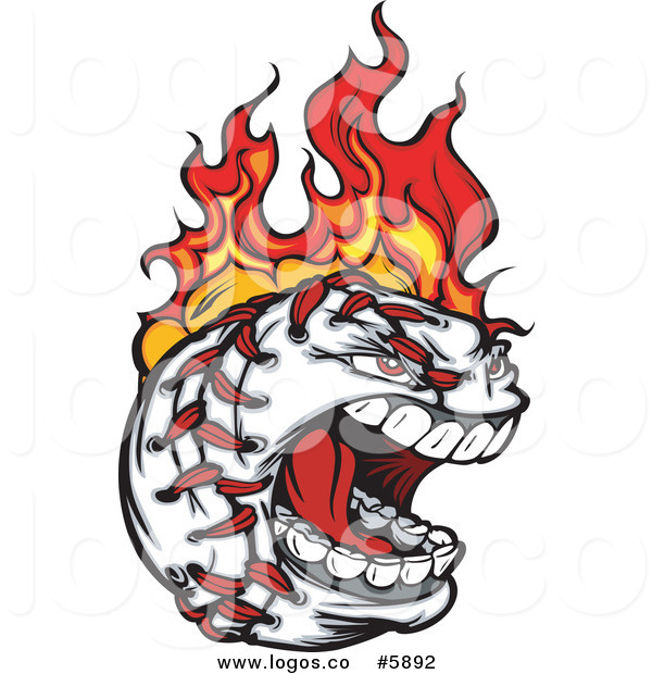 600x620 Screaming Baseball Clipart